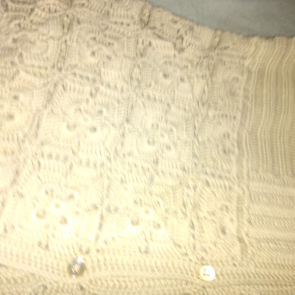 Banana Republic Cotton Crochet Knit Strap top~L~ - Picture 7 of 12